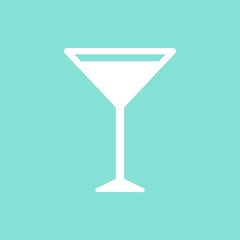 Cocktail vector icon.