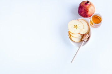 Apples, pomegranate and honey for Rosh Hashanah