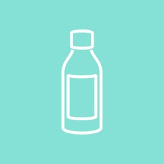 Medicine bottle vector icon.