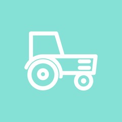 Tractor vector icon.