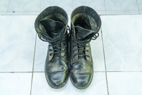 combat boots on the Ground