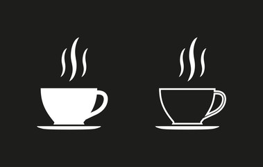 Coffee cup vector icon.