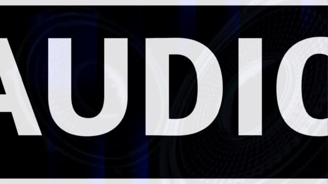 vj musical motion footage - neon speakers and signs. 3D render