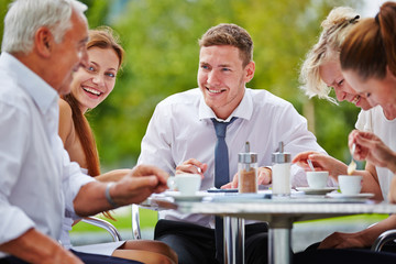 Group of businesspeople having meeting