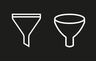 Funnel vector icon.