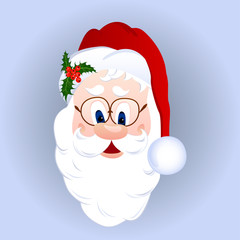 Cartoon Santa Claus head
