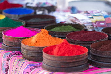 colorful dyes from natural minerals