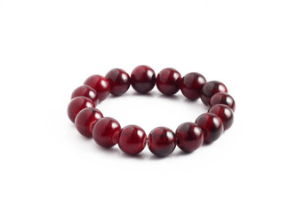 bracelet stone on white background isolated