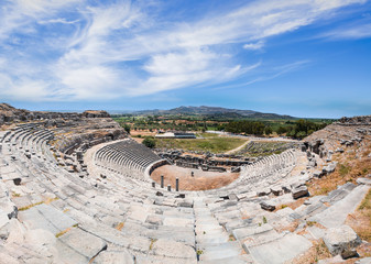 the ancient greek theatre of Side, Anatolia, Turkey