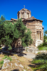 Fototapeta na wymiar Church of the Holy Apostles, Acropolis