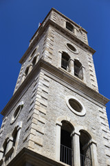 Fototapeta na wymiar Church tower in Sibenik, Croatia