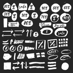 Vector ink stains, spatters