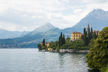 Cityscape of Varenna, Italy