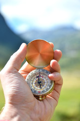Compass in the hand