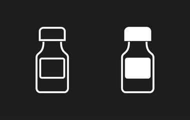 Medicine bottle - vector icon.