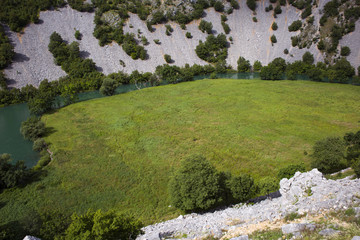 Krupa river canyon landscape, Croatia