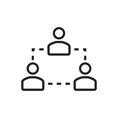 Human interaction - vector icon.