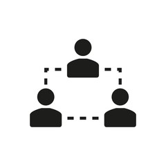 Human interaction - vector icon.