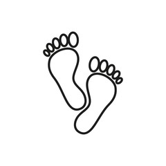 Foot - vector icon.