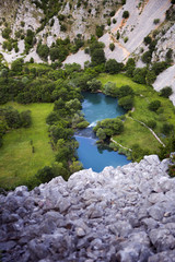Obraz na płótnie Canvas Krupa river canyon landscape, Croatia