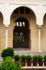 Fototapeta na wymiar Courtyard of Dar al-Horra Palace. Granada