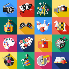 Fototapeta premium Entertainment Icon Set