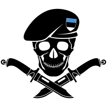 sign of special forces of Estonia. vector illustration