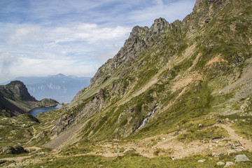 Massif de Belledonne - Lacs du Crozet et du Domènon.
