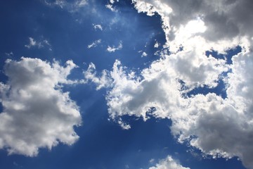 Beautiful blue sky - idyllic scenery