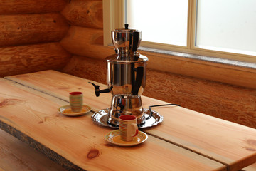 Composition with samovar