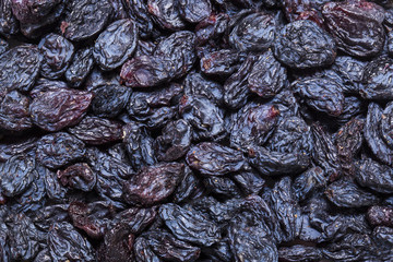 background dried raisin grapes closeup shot 
