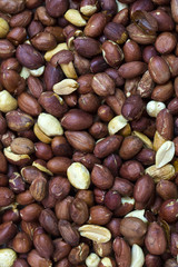 background nuts peanuts close up shot