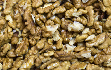 background walnuts close-up shot 
