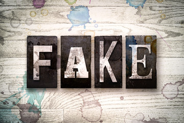 Fake Concept Metal Letterpress Type