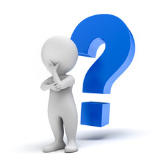 Männchen mit blauem Fragezeichen 2