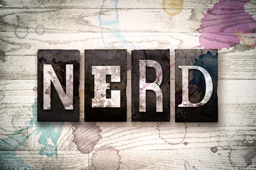 Nerd Concept Metal Letterpress Type
