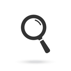 Magnifying glass icon. Search microscope.  Magnifying glass vector eps 