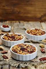 Sweet Potato Casserole with Pecan oat crumbs