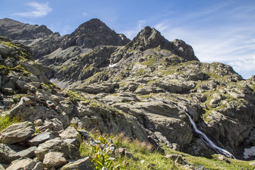Massif de Belledonne - Lacs du Crozet et du Domènon.