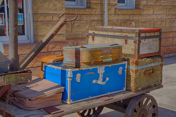 RAILROAD STATION HAND CART