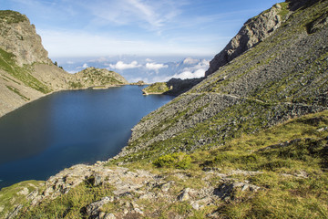 Massif de Belledonne - Lacs du Crozet et du Domènon.