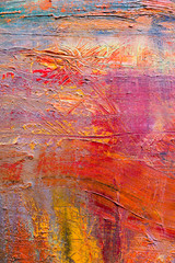 Painting Artistic bright color oil paints texture abstract artwork. Modern futuristic pattern for grunge wallpaper, interior, album, flyer cover, poster, booklet background. Creative graphic design