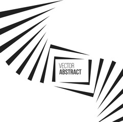 Geometric Vector Black and White Background