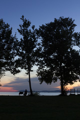Evening at the Lake Balaton