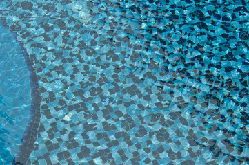  Blue Tiles in water