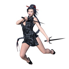 Obraz premium 女性剣士