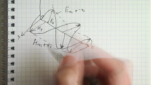 Writing lecture notes in physics timelapse 4k UHD (3840x2160)
