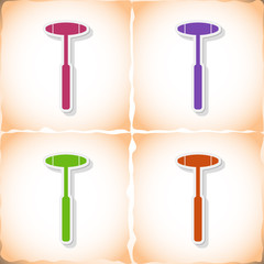 Medical hammer. Abstract image Medicine object