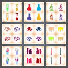 Medicine. Realistic image of the contour object