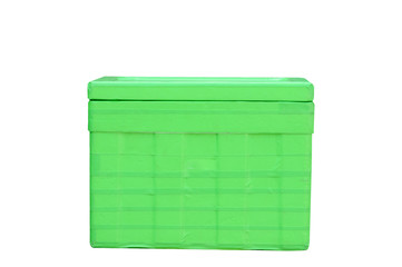 Green box isolated on white background